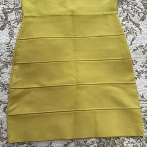 BCBGMaxAzria Vibrant Yellow Pencil Skirt